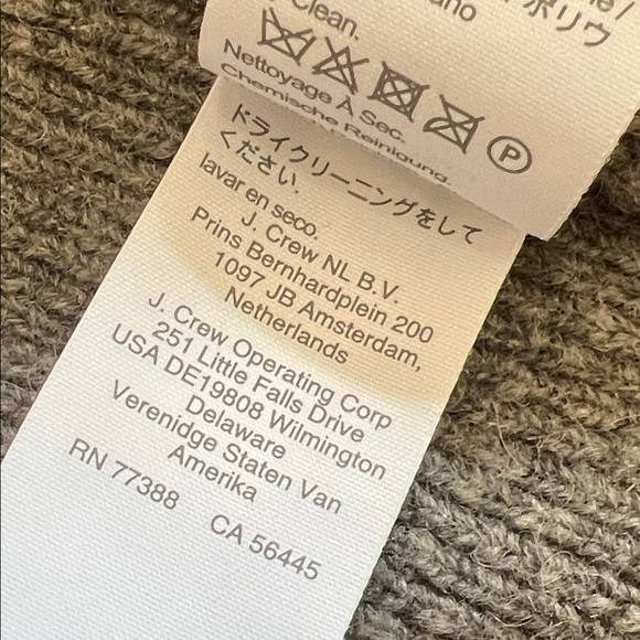 J. Crew Women's cardigan sweater-blazer gray merino wool Size Large - Picture 7 of 10